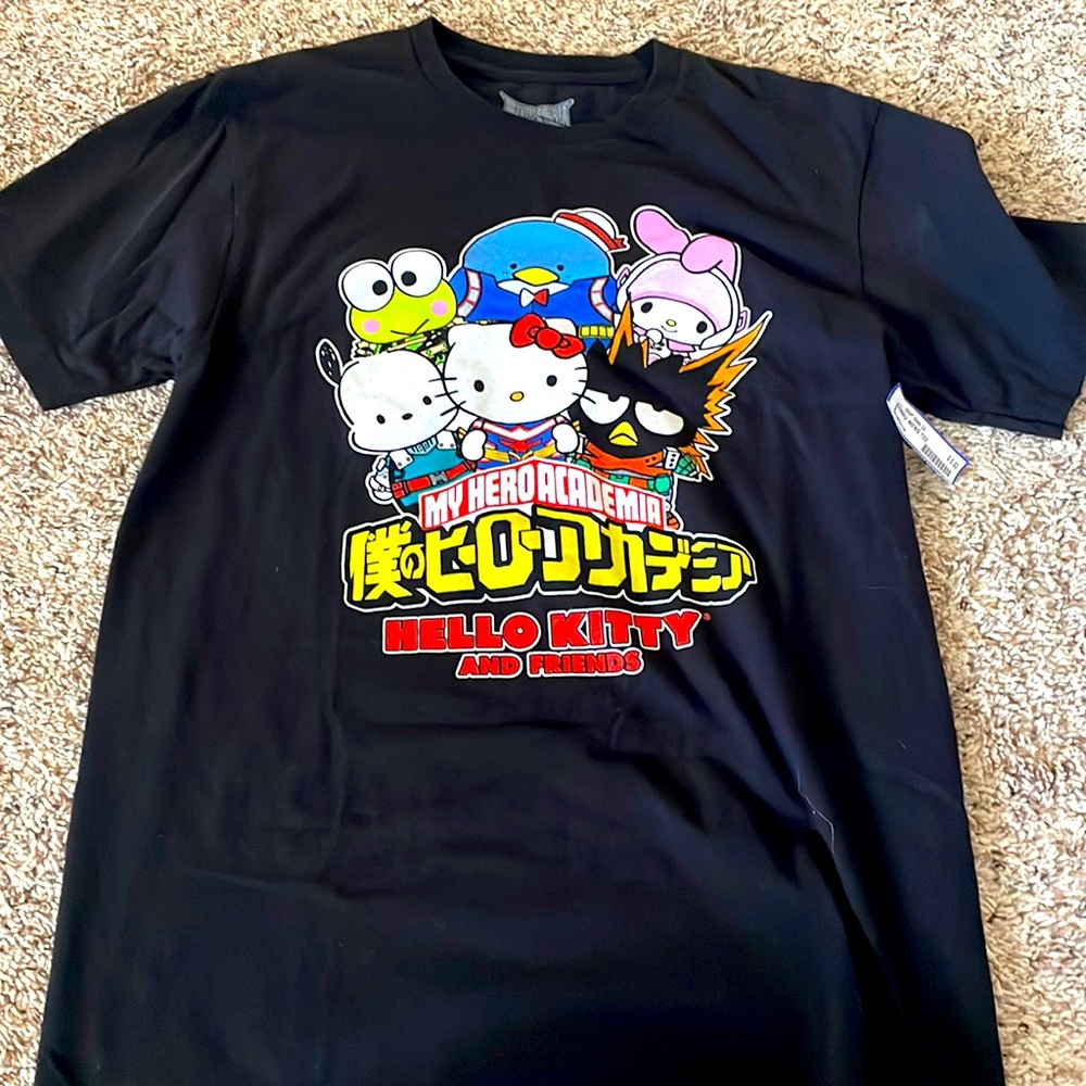 My hero academia hello kitty T-shirt small